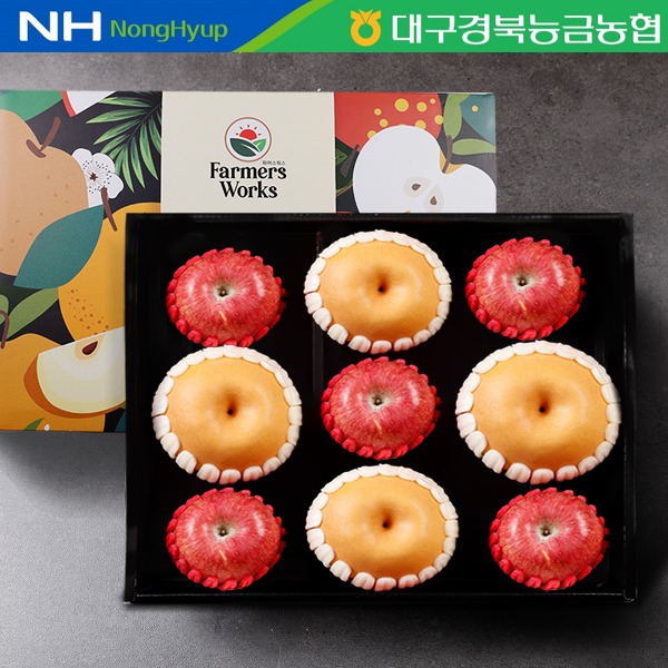 [회원전용][대구경북능금농협] 사과+배 선물세트 4.7kg (사과5,배4)